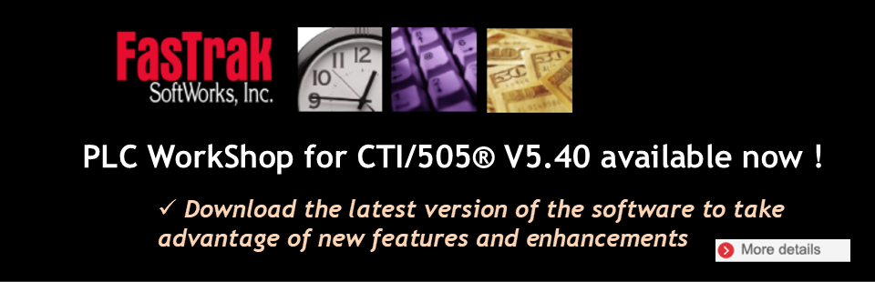PLC WORKSHOP FOR CTI/505® V5.40